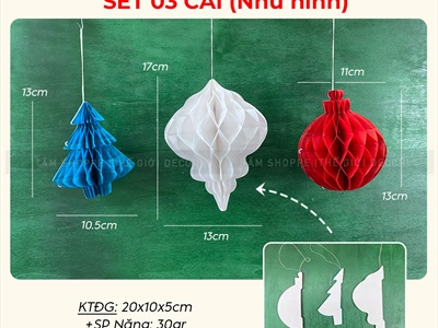 Set 03 Giấy xếp thông châu nhũ tuyết (Nhiều màu) C13 - 17cm GIAYXEP-02